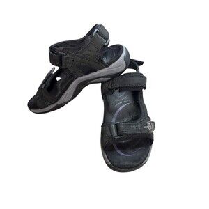 ABEO Huntington System Sport Sandals‎ Size 6 Black Adjustable Straps Orthotic